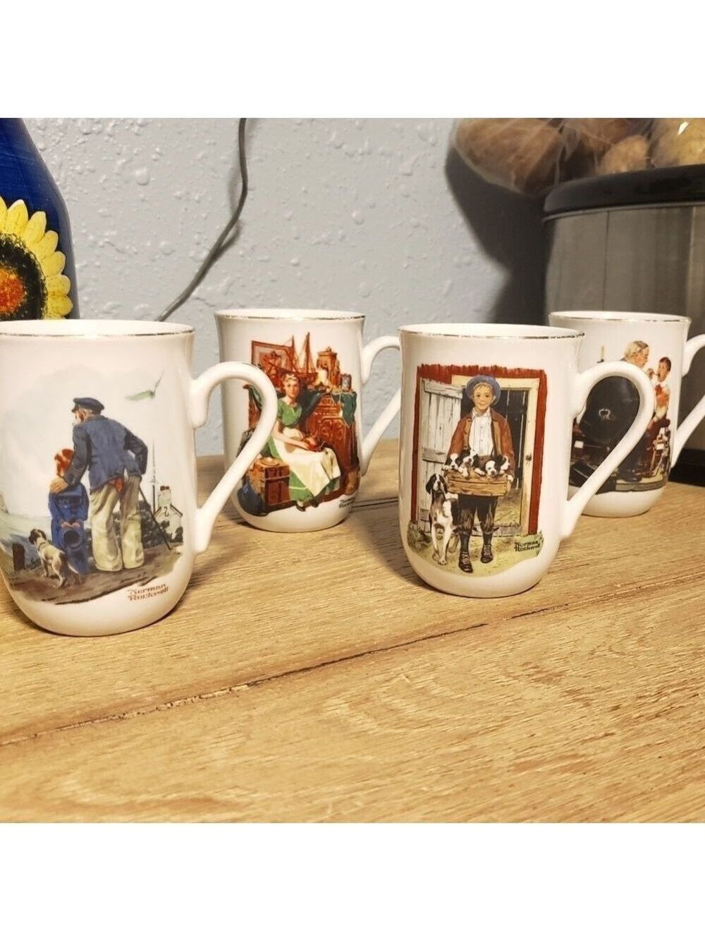 Norman Rockwell Mug Set